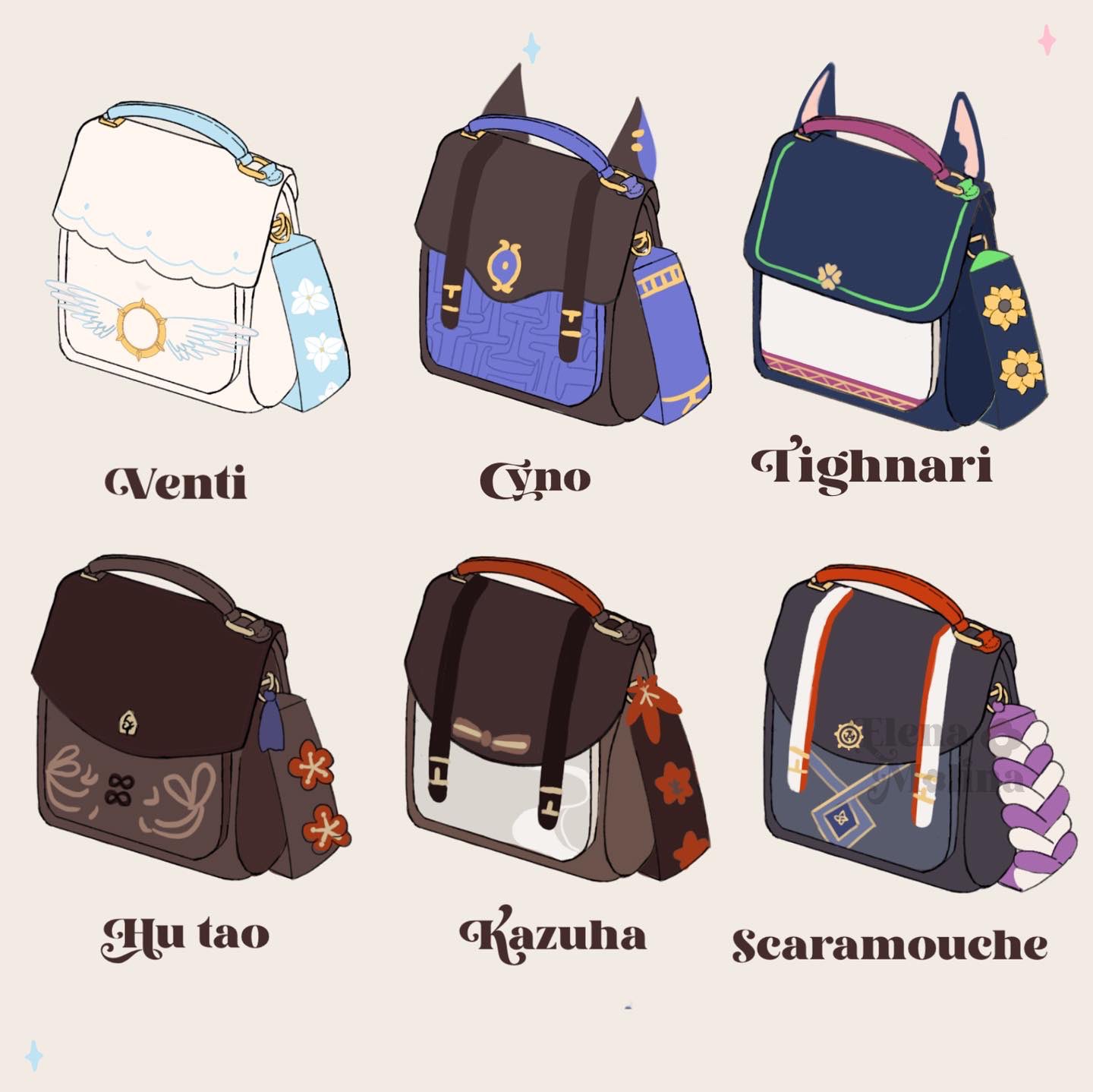 Game Genshin Impact Klee Messenger Backpacks Lolita Shoulder Bags Cosplay  Props | eBay