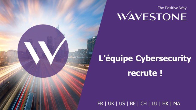 ECosperec's tweet photo. 📣 L’équipe Cybersécurité de Wavestone recrute !
✔️ Sur tous nos domaines d’expertise
✔️ Dans tous les pays où nous sommes présents
✔️ Avec tous niveaux d’expérience
 
N’hésitez pas à me contacter pour en savoir plus. Au plaisir d’échanger avec vous ! https://t.co/gd9MWOkZWf