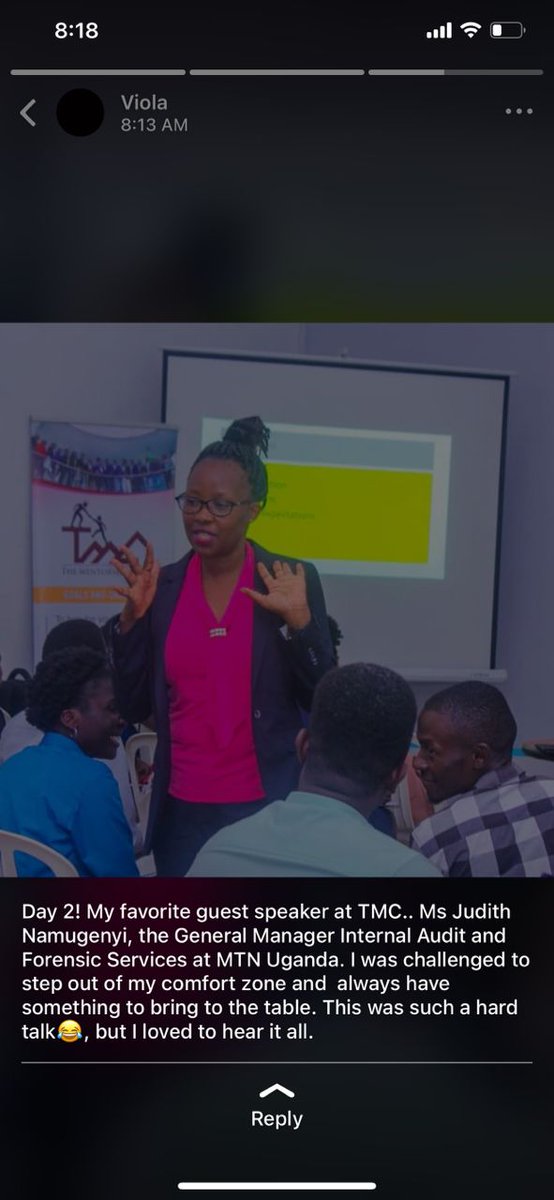 Mentorshipclass's tweet photo. Day 2/30 - Who was your favourite guest speaker and why? @Mentorshipclass
Take a look at what our alumni shared today.ππ½ππ½
#TheMentorshipClass
#TMCFunvember https://t.co/wXmtR00kL6