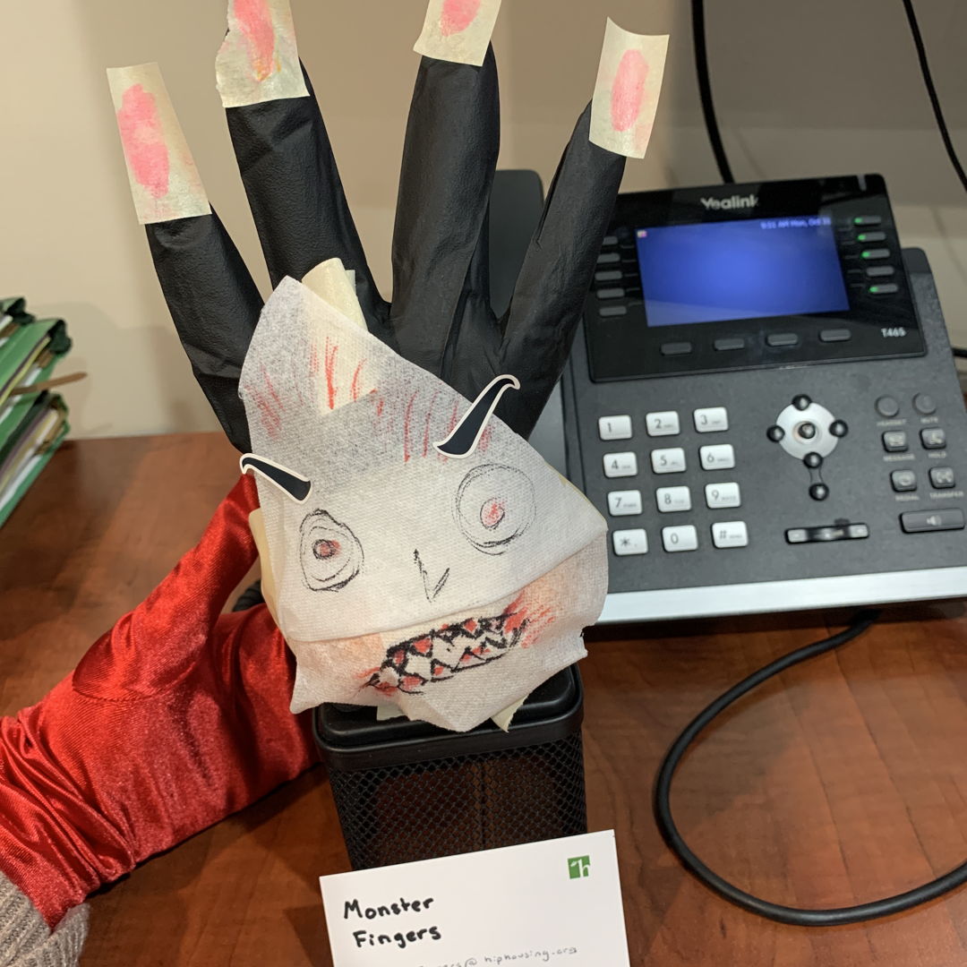 HIPhousing's tweet photo. Check out these creative creations! 🎃🎨 HIP Housing staff had a fabulous time on Monday at our Annual Pumpkin Decorating Contest! 🎉 

Which one is your favorite? #pumpkin #fall #fun #celebration #officefun https://t.co/I7zKi5L3lW
