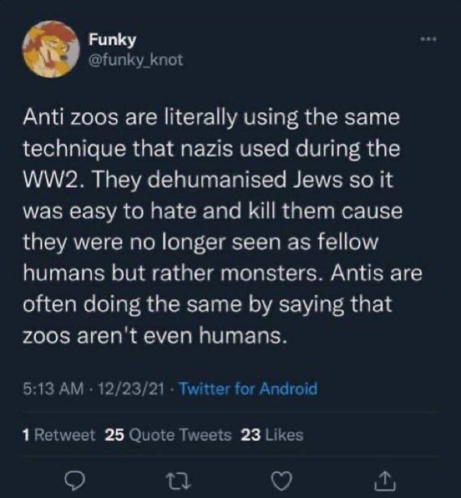 The classic “everybody I don’t like is a nazi”. It’s not fascism to tell you not to fuck Fido