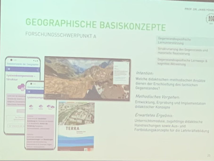 nw3stphal's tweet photo. „Ein #Geograph ist nie Nicht-Geograph.“ @JFoegele stellt seine Spezialisierung und Forschungsvorhaben bei seiner Antrittsvorlesung an der #SUH vor. Ein Schwerpunkt: Was macht fachliches und analytisches Denken im #Geographieunterricht aus? Welche Rolle spielen #Basiskonzepte? https://t.co/X1r6js7j1y