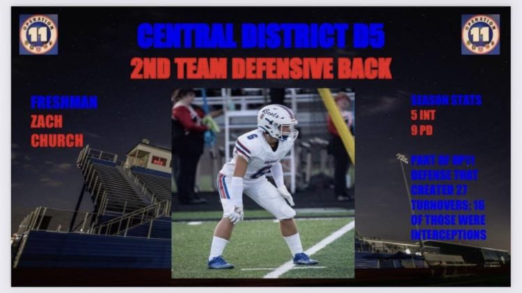 HHScotsBaseball's tweet photo. Congratulations to our Guys Hayden Kline (1st Team DB) & Zach Church (2nd Team DB) for being recognized by the Central District. Nice work, Fellas!
#Operation11 @scotfootballhhs @moacsports @hlsdsports @HLSD_AD @ZachChurch30 @Hayden_Kline_22 https://t.co/V91yNWFztq