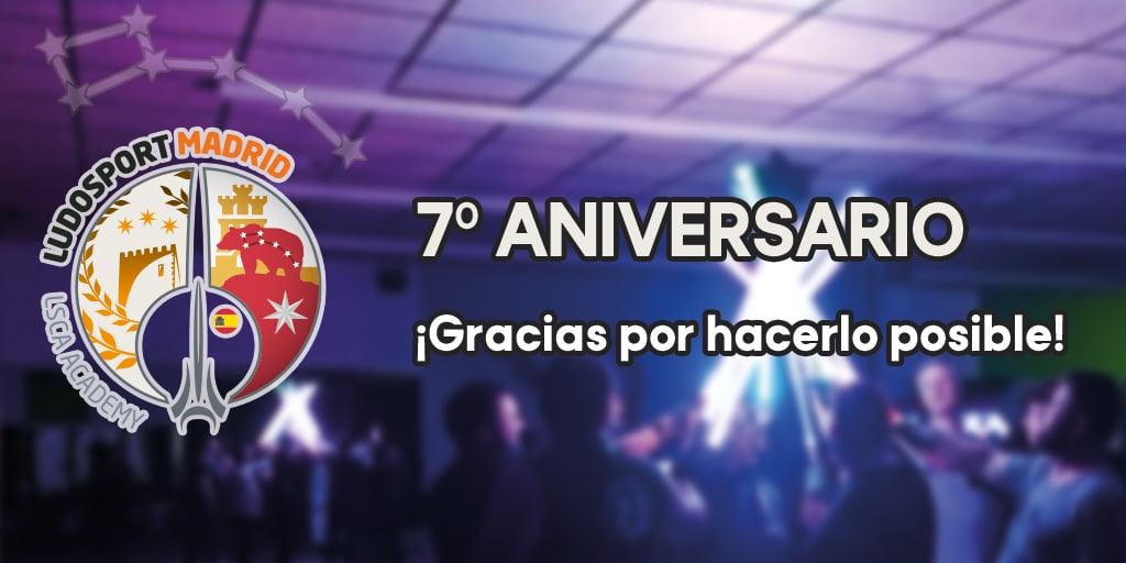 LudosportMadrid's tweet photo. Hoy estamos de celebración: @LudoSportMadrid, la primera academia de combate real con sable de luz en España, cumple 7 años. ¿Sabéis que hoy, hace justo 7 años, LudoSport aterrizó en nuestro país por primera vez?

#onenameonesky #spreadthelight https://t.co/A4dKm8X7ou