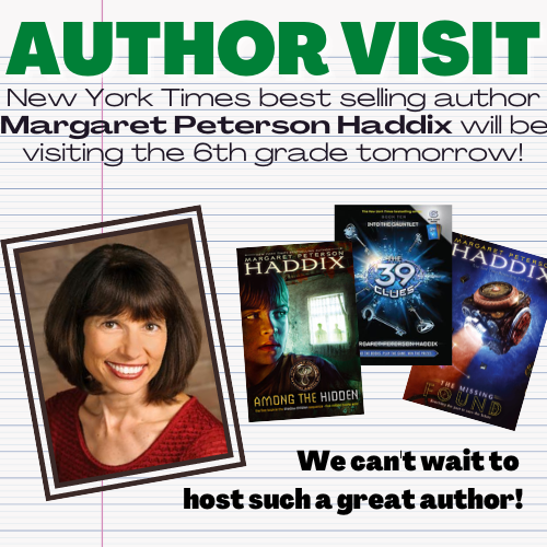 mcgeespartans's tweet photo. We can't wait! Photos to come! π¬#amongthehidden #39clues #margaretpetersonhaddix https://t.co/tlFlILHh44