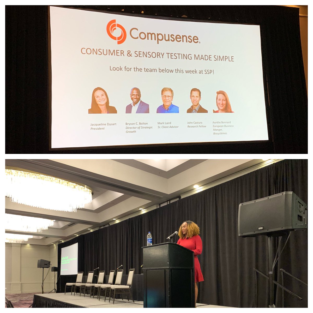 Compusense's tweet image. Great opening keynote by Carmen Bryant at #SSP2022 on “The New World How to Catalyze, Unlock &amp;amp; Unleash Innovation in a Post Pandemic World”