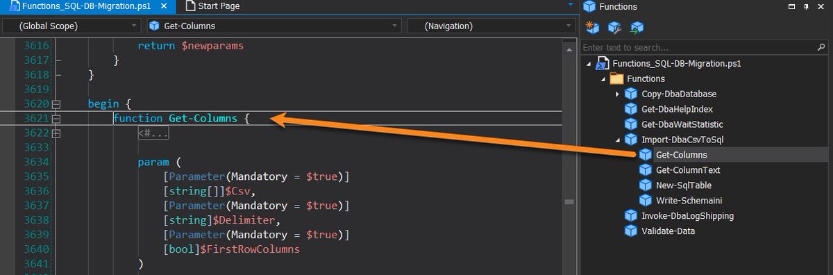 SAPIENTech's tweet image. Another quick way to jump to functions in your #PowerShellStudio script is by double-clicking the function name in the Functions panel. 👍

#SAPIENTech #PowerShell #pwsh #scripting #DidYouKnow