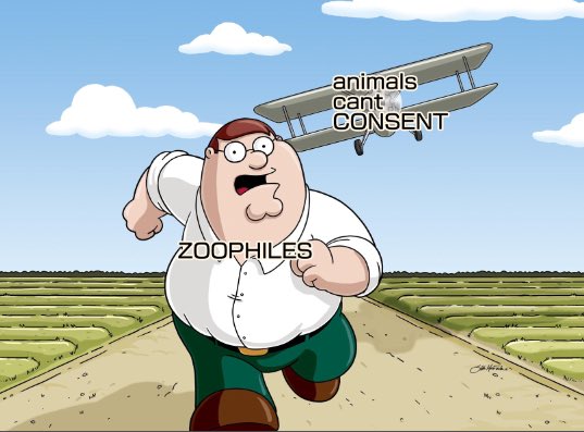 Animals cannot consent. Cope.