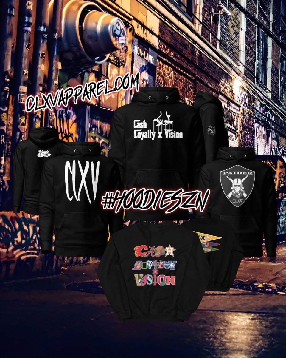clxvapparel's tweet photo. Fall collection OTW #HOODIESZN
#CLXV  #CashLoyaltyxVision #BuyBlack #BlackDesigner #blackownedbusiness #Designer #gamer #clothingbrand #StreetWear #BlackFashion #trapwear #womensfashion #bigandtall #plussize #mensfashion #Designertshirts #graphictshirts #vintagetshirts https://t.co/IPNk2vKDry