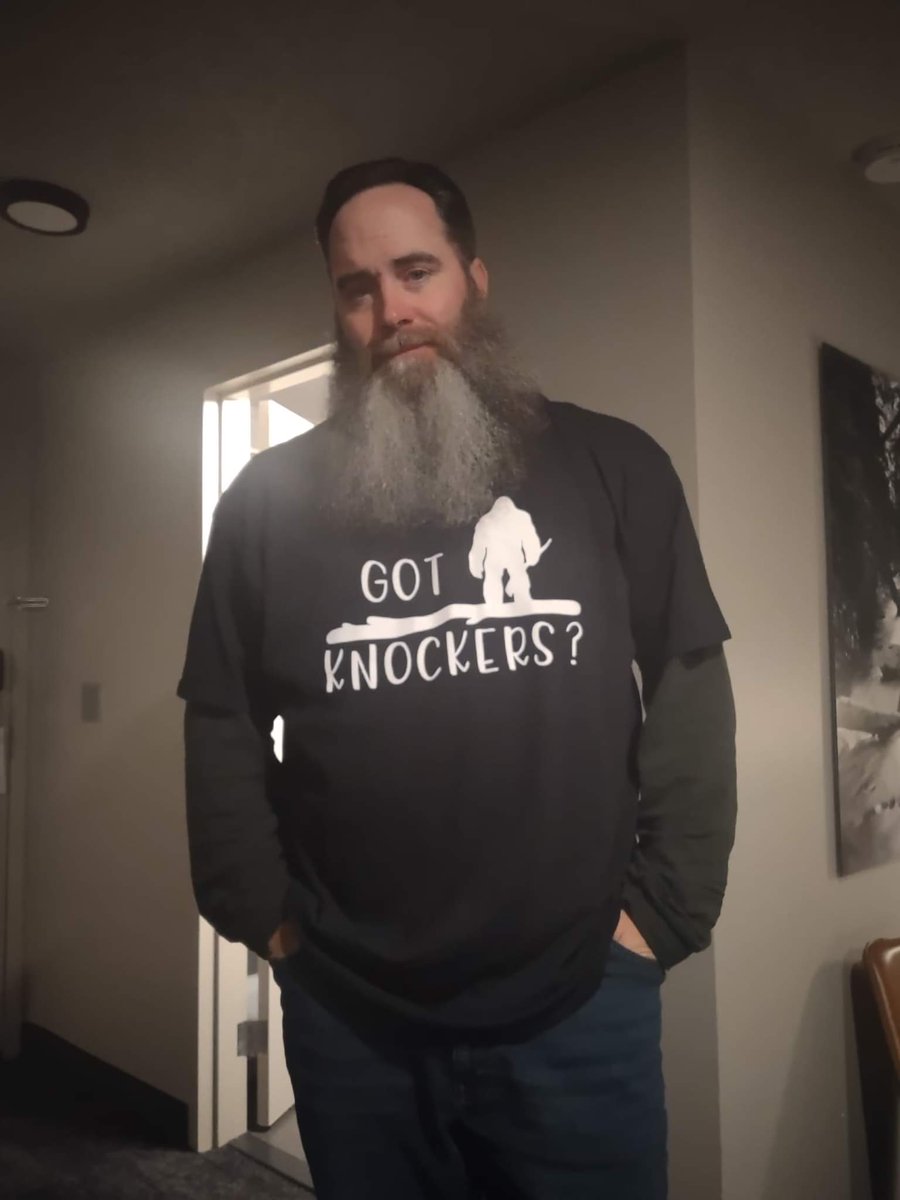 GotKnockers's tweet photo. Daniel Benoit sporting some cool gear while on set in Washington State.  #GotKnockers #ecbro #bigfoot #sasquatch https://t.co/nvjvd87cMq