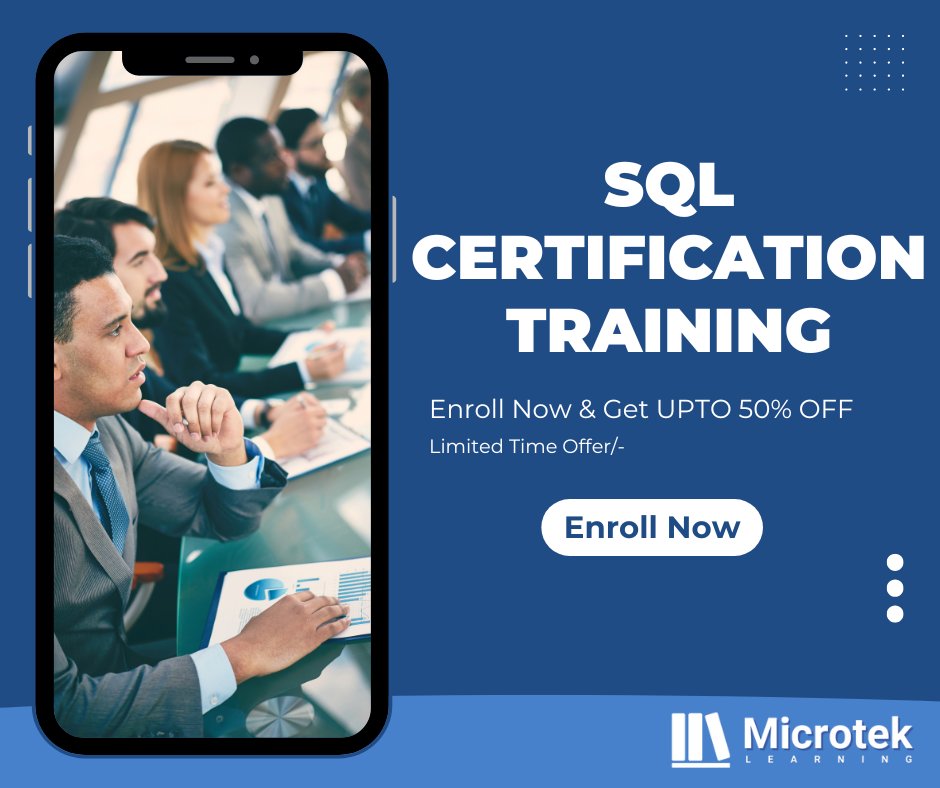 MicrotekLearn's tweet image. #SQLCertification will empower your SQL Server knowledge and skills to the next level.
bit.ly/3fwWxd5

#MicrosoftSQL #MicrosoftSQLServer  #SQLServer #SQLServerDBA #SQLServer2022 #SQLDeveloper #SQLDBA #SQLBI #SQLDatabase #SQLQueries #SQLProgramming #SQLTraining #SQLFamily