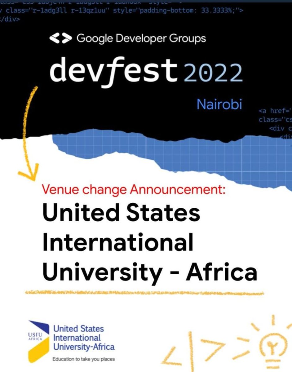 💡 New Changes ....

#DevFestNairobi
#DevFest2022
#CodeToInfinityAndBeyond