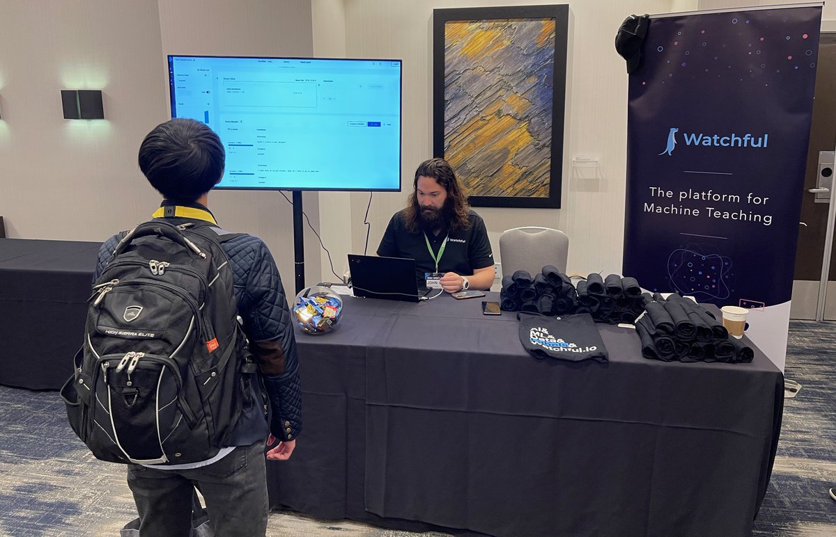 watchfulio's tweet photo. Stop by the @watchfulio booth at #odscwest to learn how our modern and interactive data labeling solution for data scientists and machine learning practitioners is changing and scaling #datalabeling, #AI, and #machinelearning. #machineteaching https://t.co/haezLyHm2k