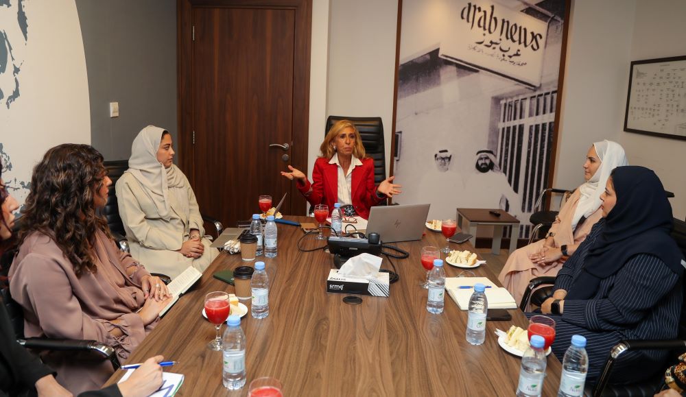 arabnews's tweet image. #MEDIAMATTERS: Tania Mehanna, journalist, war correspondent, and wife of the Italian ambassador to Saudi Arabia, joined the Arab News team for a roundtable discussion arab.news/wxb4r