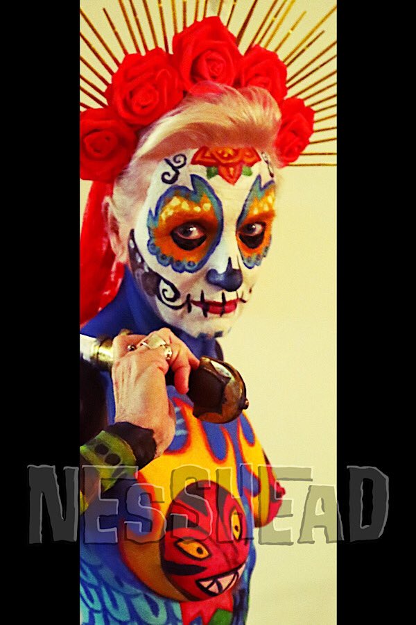 NESSHEAD68's tweet photo. Happy Dia De Los Muertos! Day two.
Body painting by me.
#NESSHEAD #bodypaint #bodypainting #bodypainter #bodypaintingmodel #bodypaintingartist #bodypaintingart #bodyart #artist #artista #artiste #atisuto #myart #artlife #mehronmakeup #funkofunatic #funkofamily #diadelosmuertos https://t.co/OU0QMukqRD