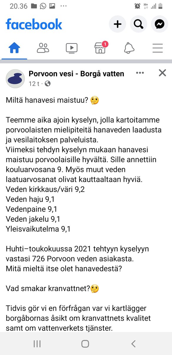 Kysyimme asiakkailtamme Miltä #hanavesi maistuu #Porvoossa Vad smakar #kranvattnet i #Borgå