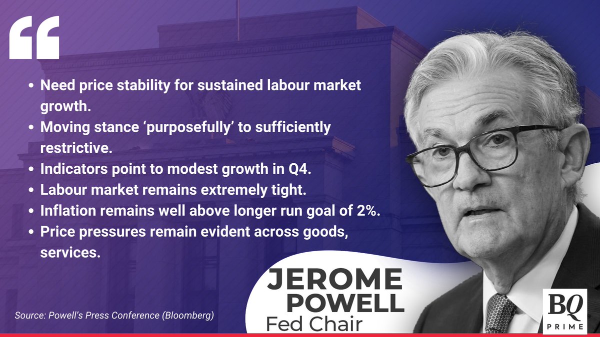 NDTVProfitAlpha's tweet photo. Strongly committed to bringing inflation to 2% goal, says #FederalReserve Chairman #JeromPowell.

Read: https://t.co/W9YDhXEohk https://t.co/ccv9d63HIH