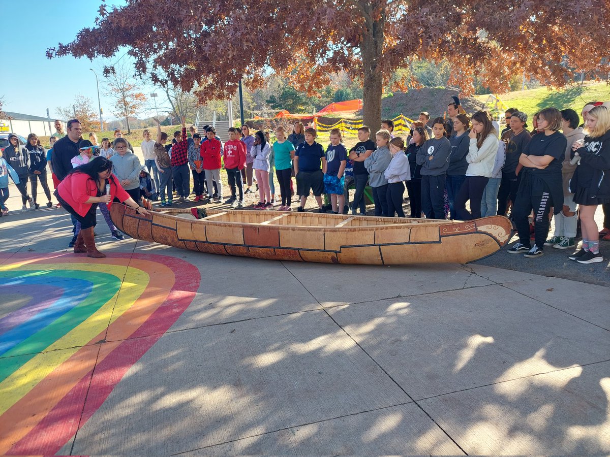 We were honored to have Melissa Labrador and her family visit us today. They shared their knowledge about Birch bark canoe building, traditional Mi’kmaq songs and instruments.