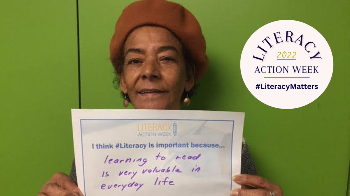 I think #Literacy is important because... 'Learning to read is very valuable is everyday life.'

#LiteracyMatters #LAW2022 #LiteracyChangesLives