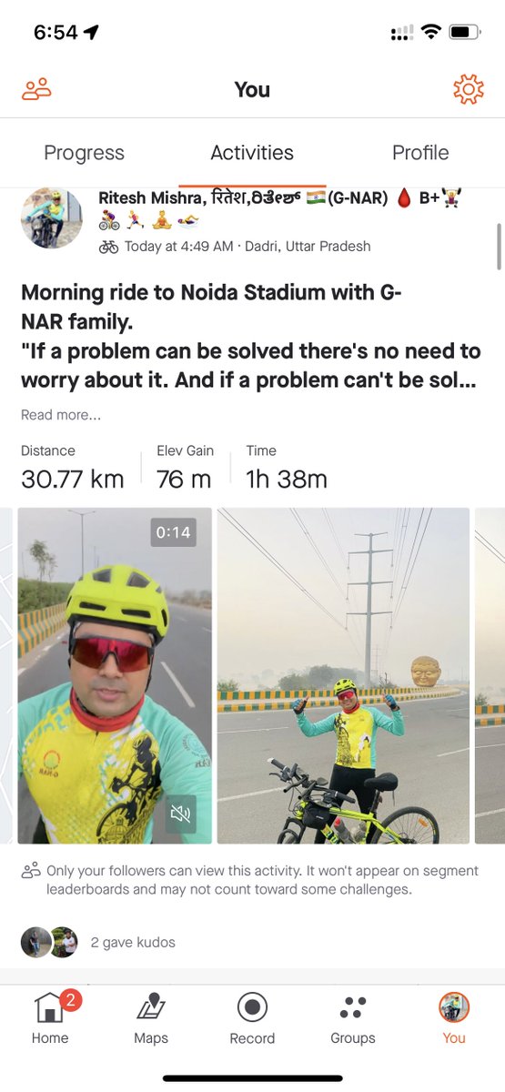 GnarRiders's tweet photo. Morning ride to Noida stadium 🏟️ Ride Lead @DeepakDk13 
@RKMINDIAN07  @gupta_pratik_21 https://t.co/LiGHuuGhV0