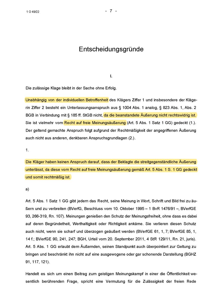 Haintz_MediaLaw's tweet photo. Urteil des LG Ellwangen in Sachen #Haintz ./. 
.@Karl_Lauterbach 

Das Gericht sieht es als freie Meinungsäußerung an, dass der Gesundheitsökonom und heutige #Gesundheitsminister #Lauterbachluegt und von einer "nebenwirkungsfreien Impfung" spricht.
#FakeNews können tödlich sein! https://t.co/PotoexUcDf