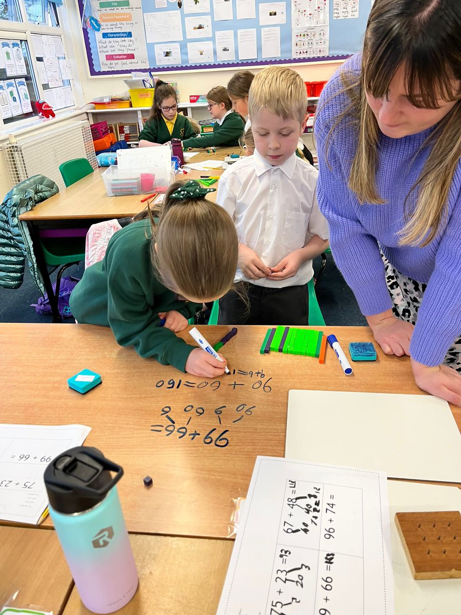 StWinnings's tweet image. Mrs McAllister’s class have been using concrete materials to support their conceptual understanding of partitioning. #Numeracyframework #mathsisfun #deskwriting @NAC_Education @NAC_PLA @AliAllan_PLL