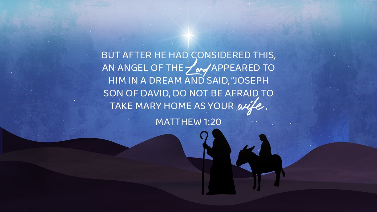 MTK_SalArmy's tweet photo. Advent Week 3 - ASSURANCE
But after he had considered this, an angel of the Lord appeared to him in a dream and said, "Joseph son of David, do not be afraid to take Mary home as your wife." Matthew 1:20
#emmanuel #advent2022 #assurance #christmas #ministrytoolkitresources #MTK https://t.co/LWZDlQmlR5