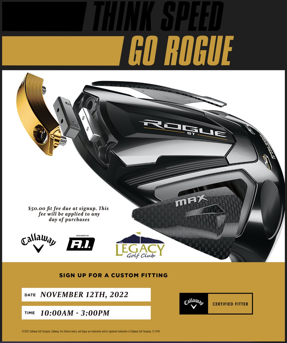 All custom club fittings are by appointment only. Sign up to book your spot here:  bit.ly/3NJOIh3