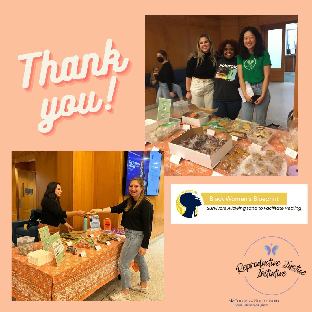 ReproJusticeCU's tweet image. Together we raised $540 for @BlackWomensBP Thank you to everyone who stopped by to donate, chat, and grab a treat! #reproductivejustice #bakesale