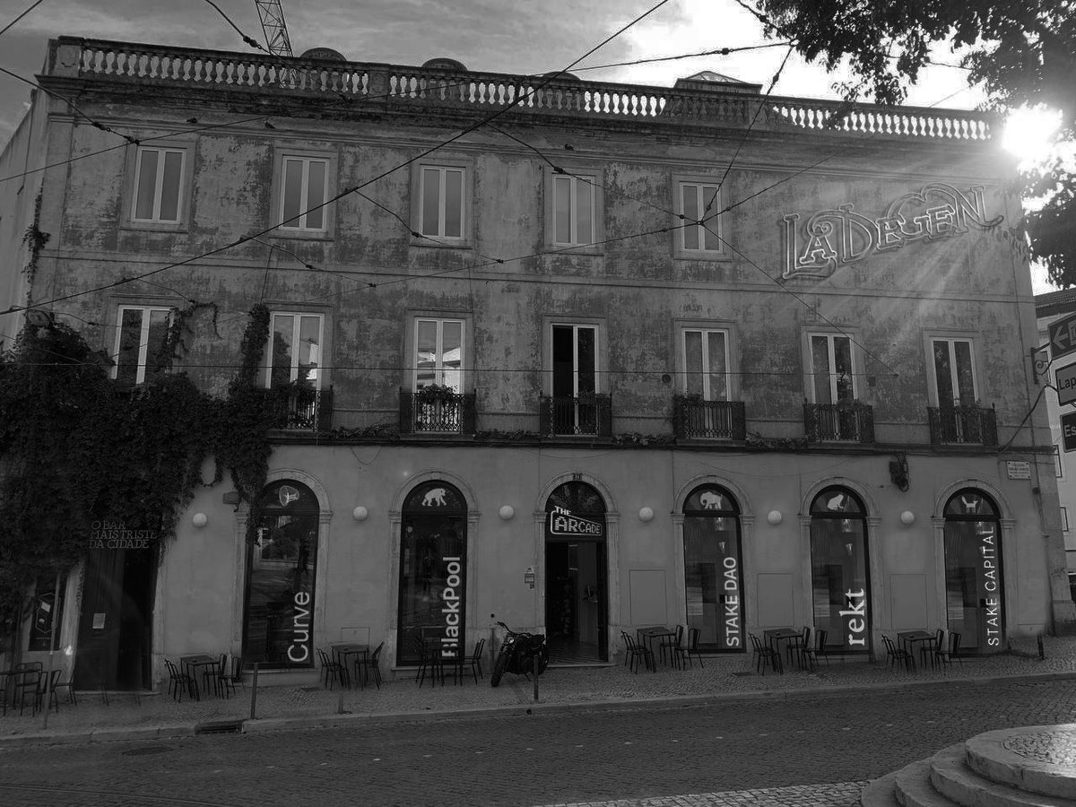 bneiluj's tweet photo. Very excited to announce the opening of @StakeCapital ‘s Herdoffice in Lisbon - entire building >1000m^2 hosting @BlackpoolHQ , @StakeDAOHQ , @RektHQ , @CurveFinance , The Arcade, Academy, Define Podcast, @La_Degen, Merch, Hopium, OGG + investments.

📍Come say hi PR4R+MQ5 Lisbon https://t.co/PZEqzCZUoz