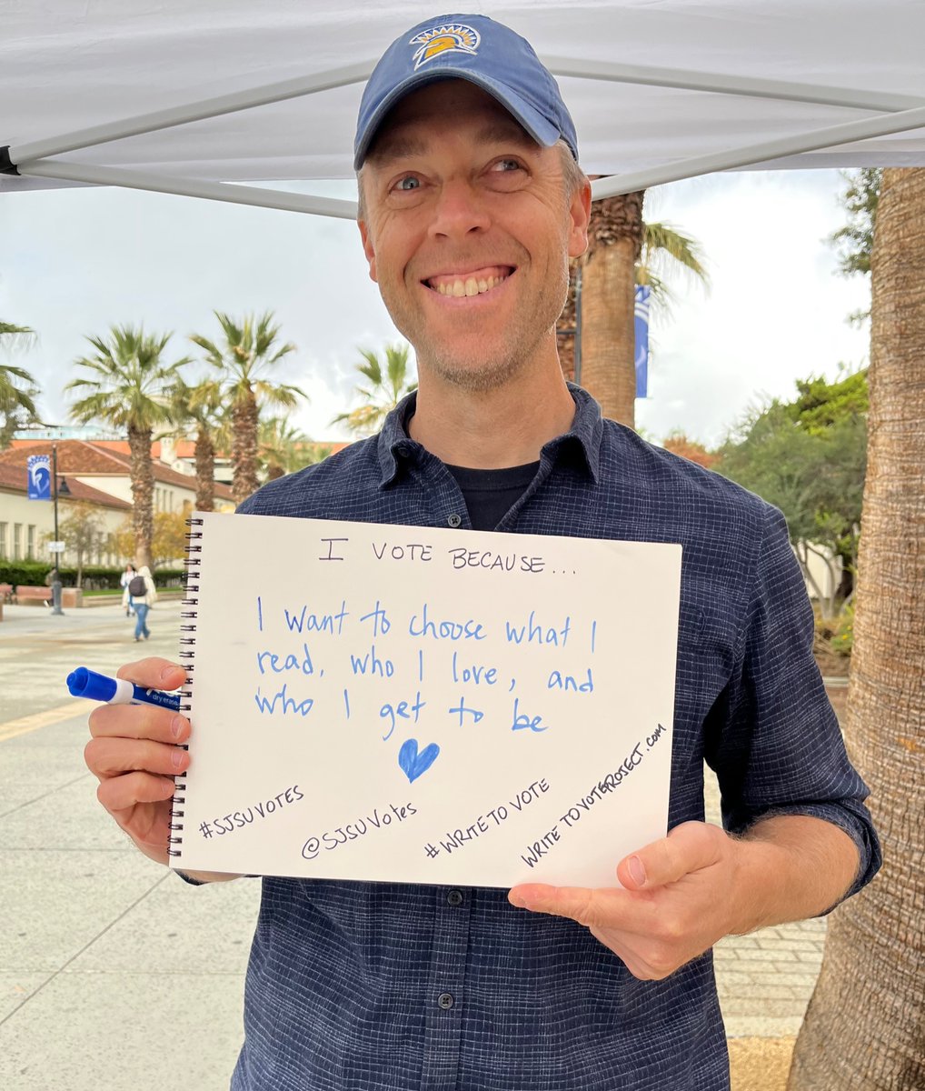 SJSUvotes's tweet image. Why are you voting? #sjsuvotes #WriteToVote
@sjsu #CampusTakeover