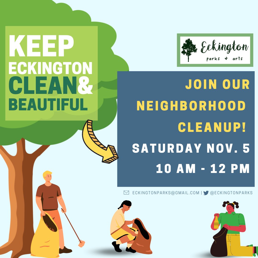We'll be on the Metropolitan Branch Trail tabling with our friends <a href="/EckingtonParks/">Eckington Parks & Arts</a> this Saturday (11/5) at 10AM at their monthly cleanup. Come say hi!