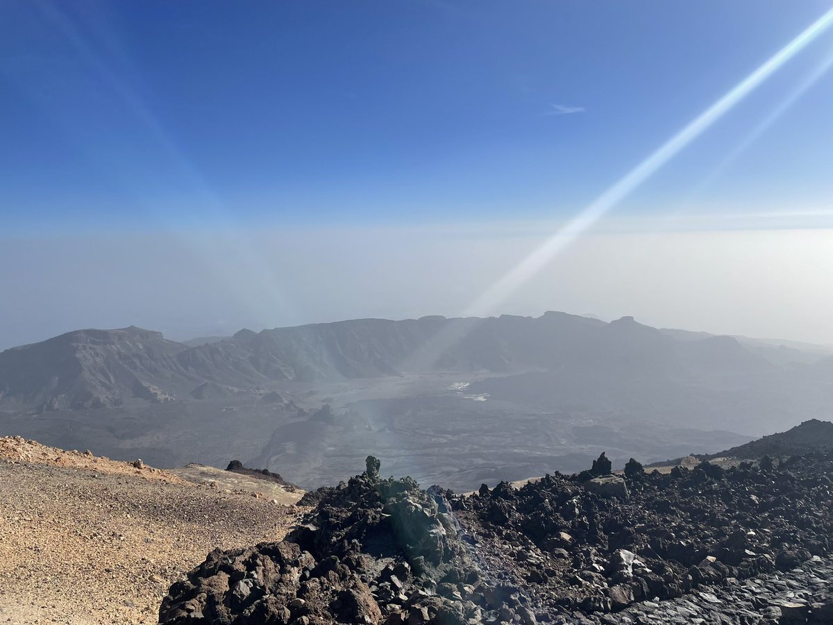 Doc_GBird's tweet photo. And so…@BangorSNS #Tenerife 2022 #fieldcourse Day 6: Project Day. Putting into practice the research and field skills…with a trip up on the Teide cable car to finish. Great trip! @BUGeography @BUEnvironment @BangorUni @BFSA_forestry https://t.co/YtBw60if4q