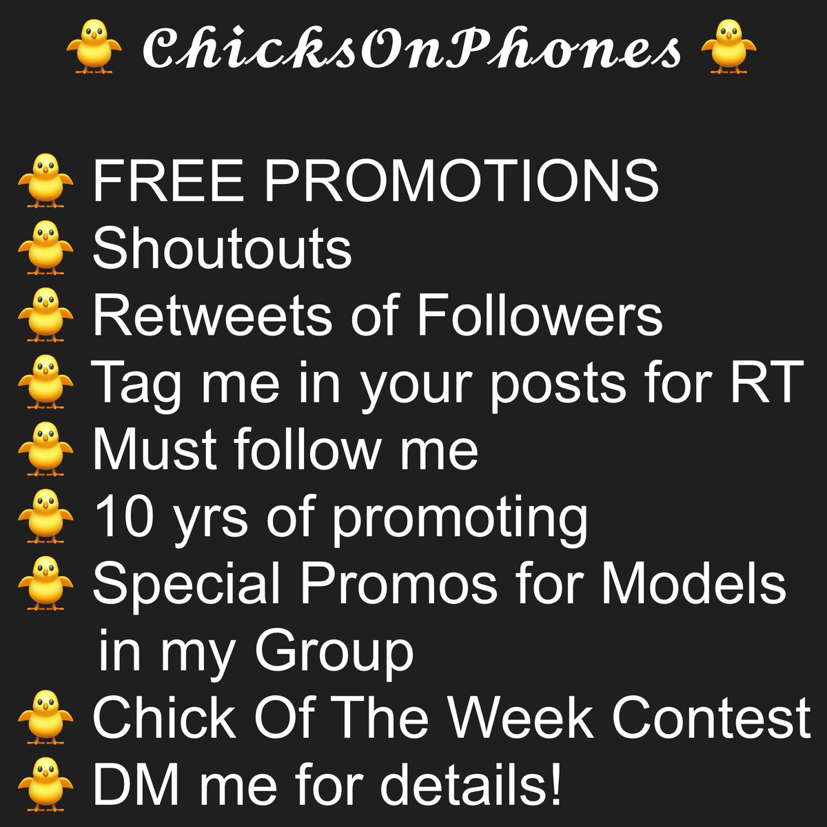 🐥 𝓒𝓱𝓲𝓬𝓴𝓼𝓞𝓷𝓟𝓱𝓸𝓷𝓮𝓼 🐥 tweet media