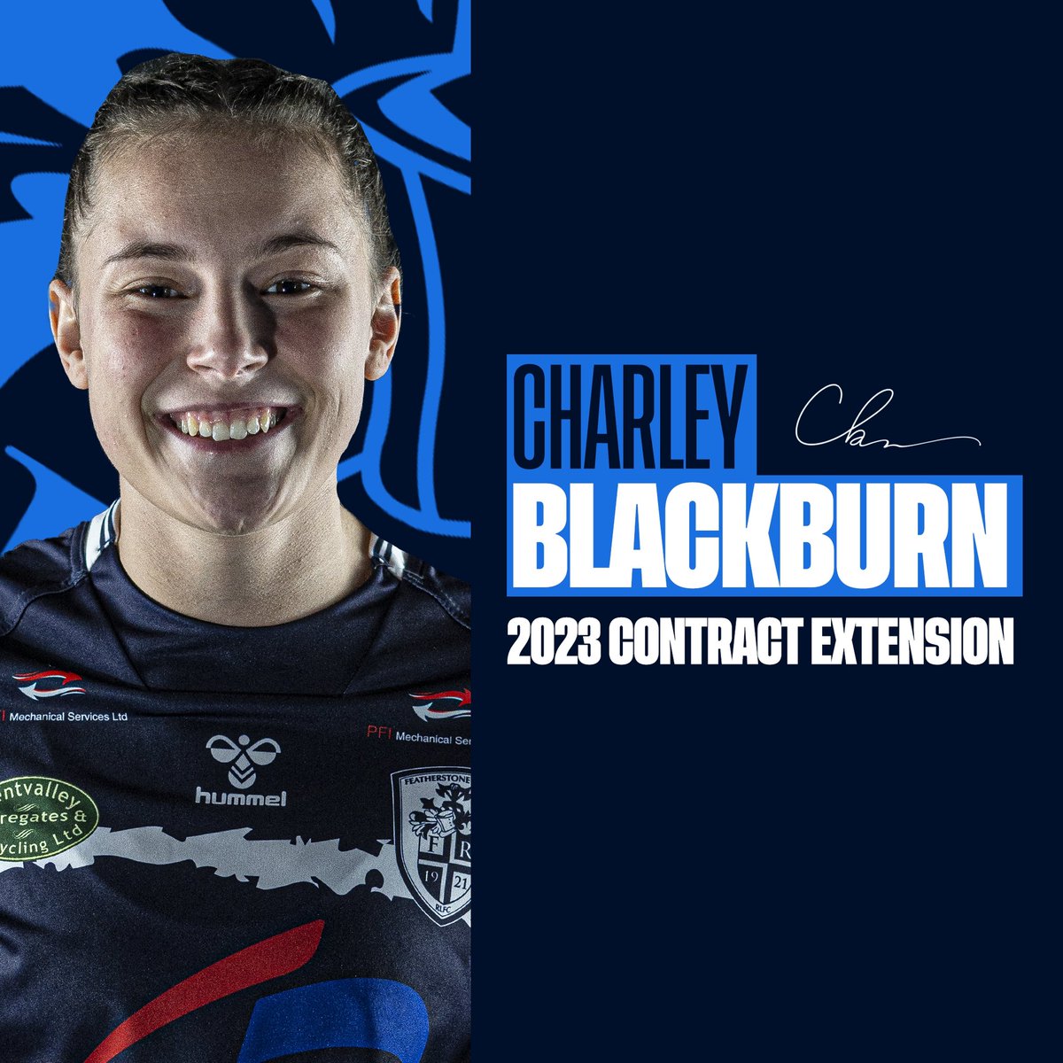 FevRoversWomen's tweet photo. Featherstone Rovers Women have sought off tough competiton to retain the services of Charley Blackburn for the 2023 season 👊

➡️ READ: https://t.co/VDWw7Ktm2A https://t.co/3y4mxKY4R5