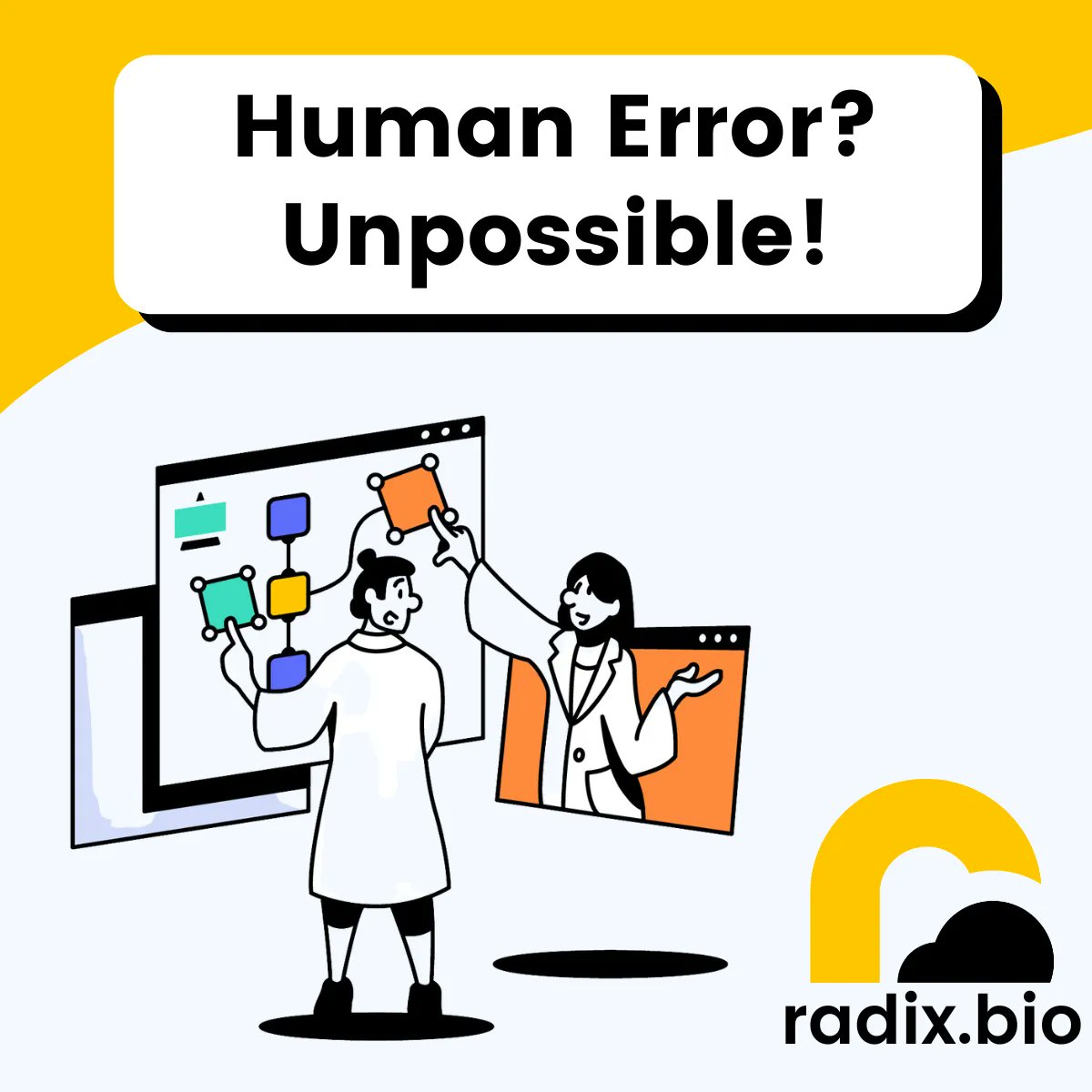 RadixLabsBio's tweet image. Rather than relying on manual data entry—which takes forever and stops completely when you clock off—Rainbow automatically records all events in sequence as they happen 24/7. This means that records are reliable and ready to use as soon as you need them.
