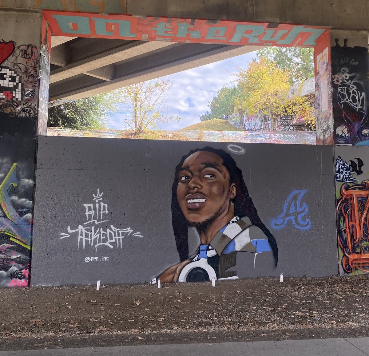 A new Takeoff mural has been added to the Atlanta Beltline near Old Fourth Ward. 🎨