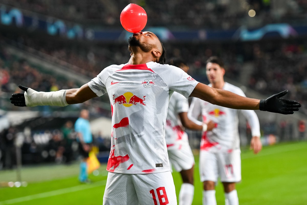 La célébration de Christopher Nkunku. 🎈