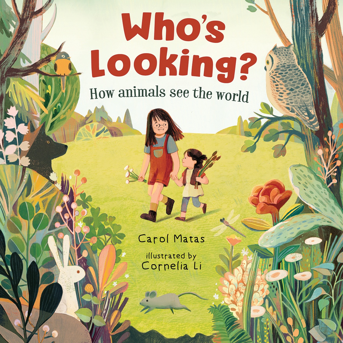 it is #IReadCanadianDay and I just finished a wonderful session at JB Mitchell reading to my grandson's class. I read from a soon to be announced- Yay - book. But in the meantime my new picture book is out there! Who's Looking? How Animals See the World. @ireadcanadian @orcabook