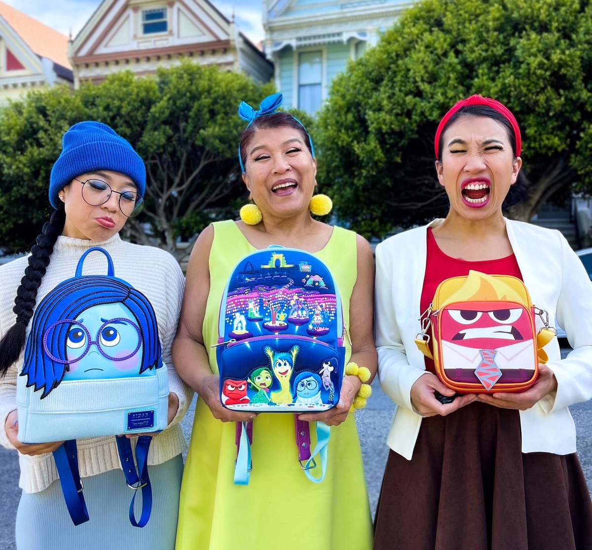 Let’s check in with headquarters – drop which emotion you’re feeling below 😡😭😁🤢😱 about our Loungefly Disney Pixar #InsideOut Collection! Sadness is a #LoungeflyExclusive. Available at: bit.ly/3zCthZh