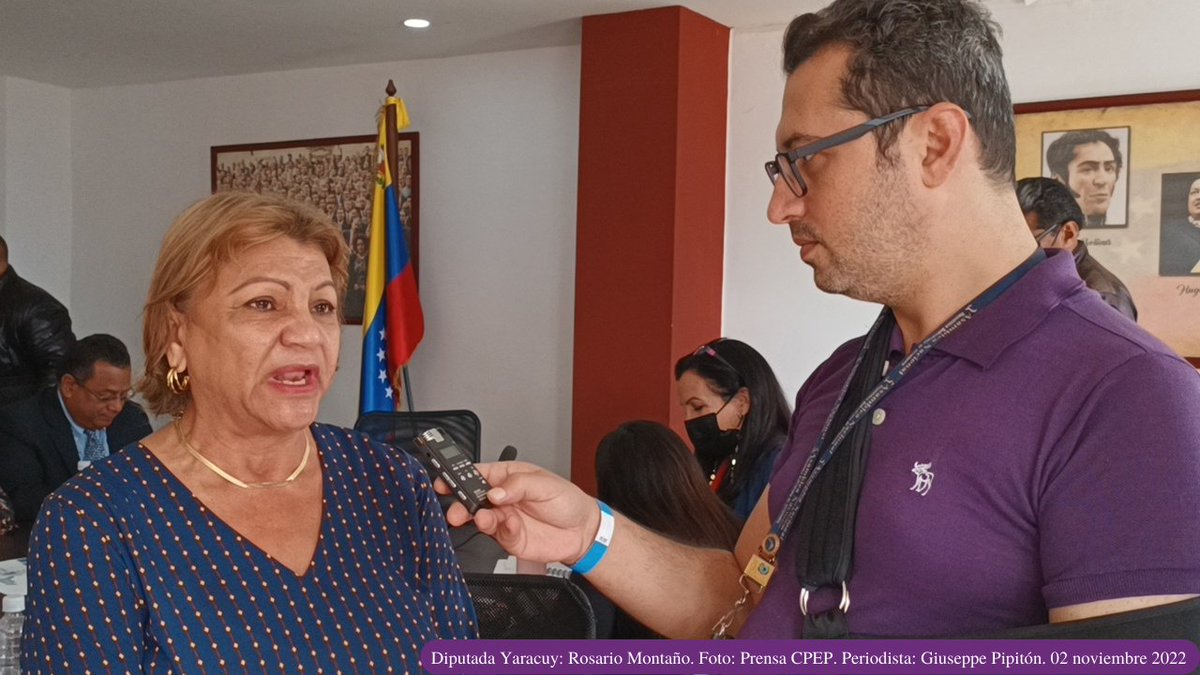 cpepanven's tweet photo. Rosario Montaño, diputada por el estado #Yaracuy, anunció que desde la entidad se ha desplegado un #Equipo promotor para esta #Ley, en pro de incentivar a la colectividad a la participación popular.
@DiputadoAngelR @NicolasMaduro
#VenezuelaYColombiaJuntas 
https://t.co/dXWG06dQA1 https://t.co/erbIS9KDyR