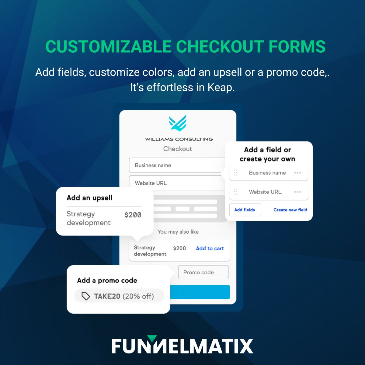 Checkout forms in Keap - simply effortless!

Read more about Keap here: lnkd.in/eXWzWBVt

#checkoutforms #crm #crmsoftware #smallbusinesses #smallbusinessowners #marketingautomation #keap #businessautomation #marketingmanagement