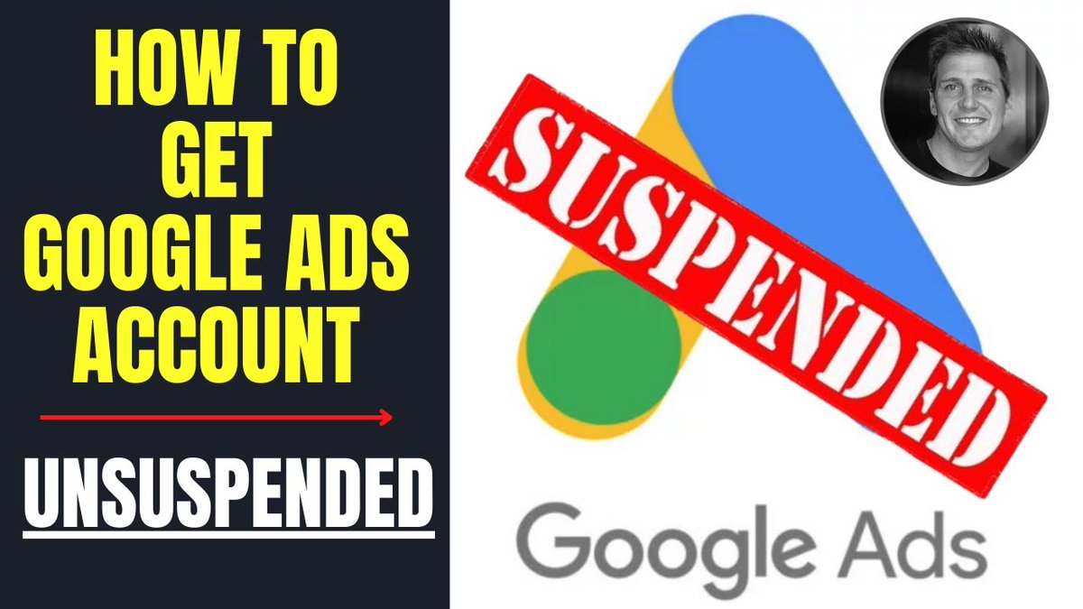 ppcvideo's tweet photo. If your Google Ads account ever gets suspended... DON'T DO THIS!

Today I sit down with an EXPERT on how to get a suspended Google Ads account UNSUSPENDED.

See it here: https://t.co/Zn8TmPzg4h https://t.co/aFULFftNnF