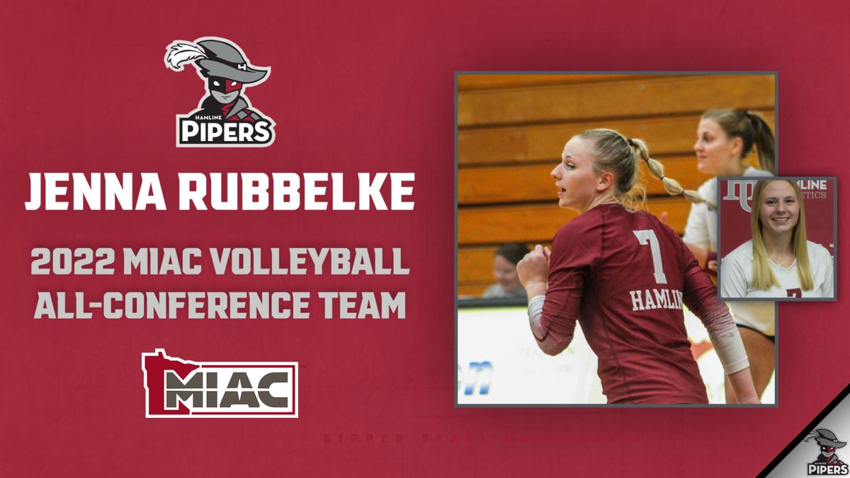 HUPipers's tweet photo. W 🏐 | Jenna Rubbelke Named to the 2022 MIAC Volleyball All-Conference Team!!

📰 https://t.co/eI9o7fQKvO https://t.co/MOGBe8dEjO