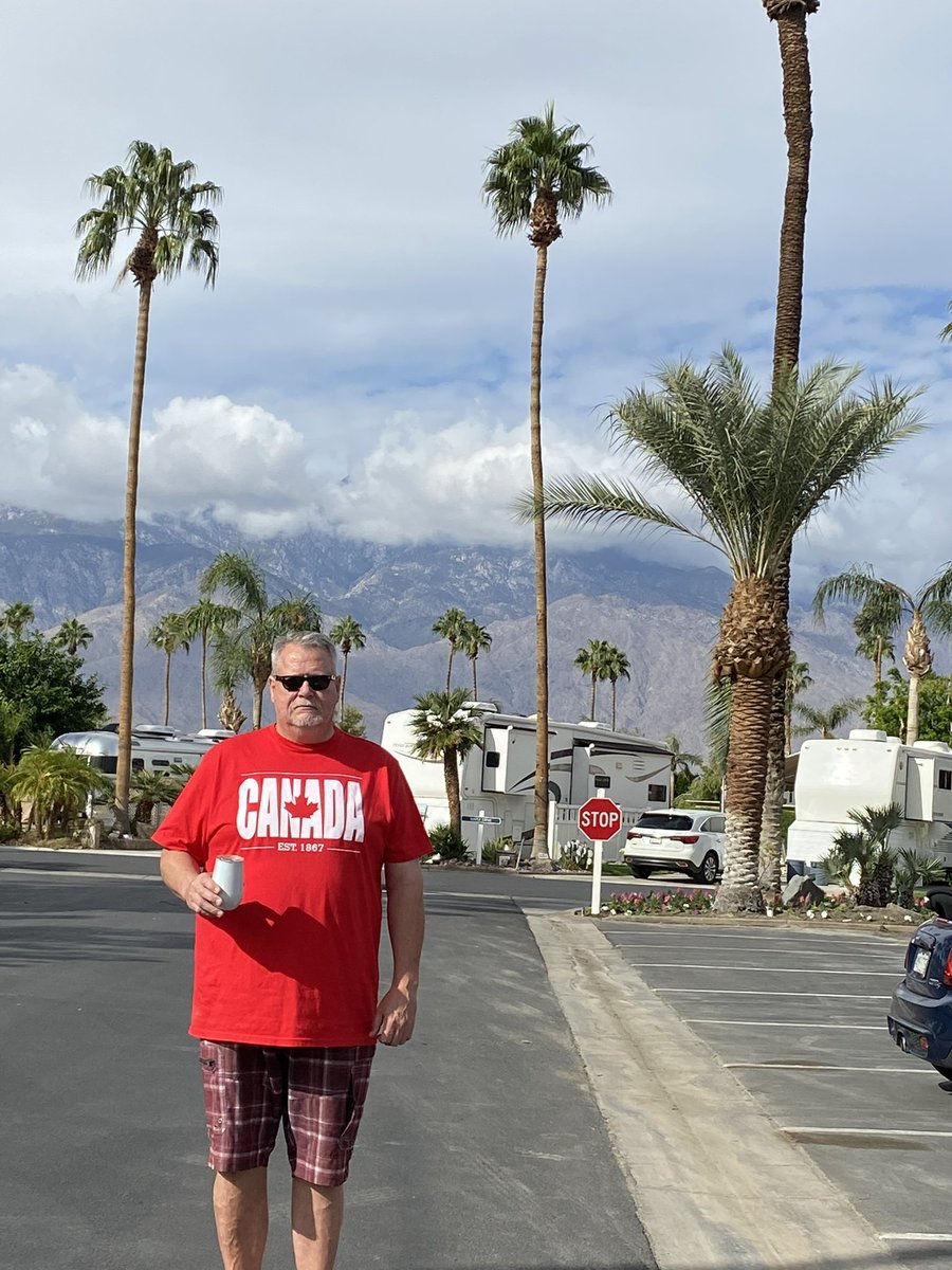 Physically in Palm Springs but emotionally with all my brothers and sisters in Richmond.  Wearing red in honour of Cst. Shaelyn Yang. Hero in life.  May she Rest In Peace.  @WearRedWednesday #HeroesinLife