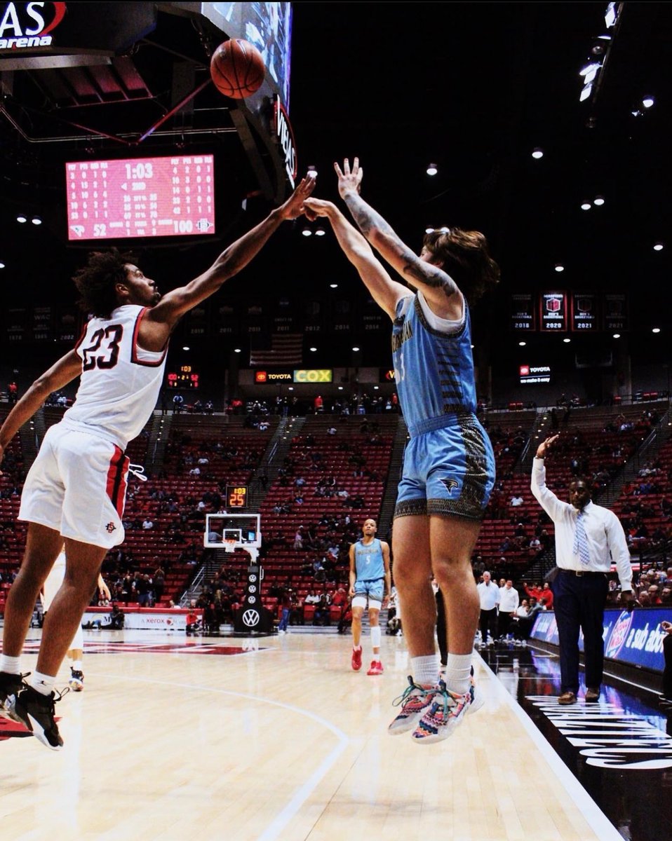 Excited about the opportunities in front of me . First game in the books . Viejas Arena was amazing . Excited for this season #familybizz #TalonsUp @_Coach_Jon @jscarbrough101 @FullTimeHoops1 @CoachCoz_philly @sdcchawks @malik__bray @CoachSimon2 @wceua