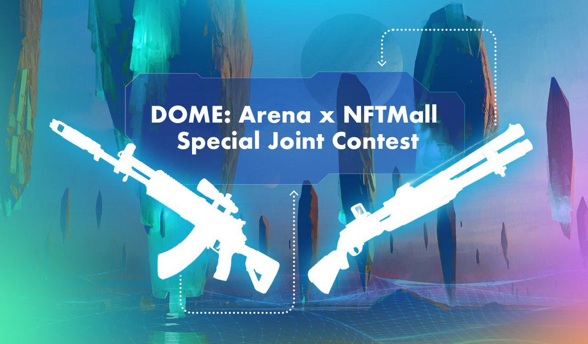 DOME_Metaverse's tweet photo. ❗️Important announcement❗️

🚀 DOME: Arena &amp; @NFTmall decided to extend the joint #giveaway for 10 extra days!

Why? To let more users join the contest and win valuable and important prizes:🎁loot boxes for Arena's #P2E game.

Join here: https://t.co/wf3pnI5Gh0 💪 https://t.co/LmxqM7TP9O