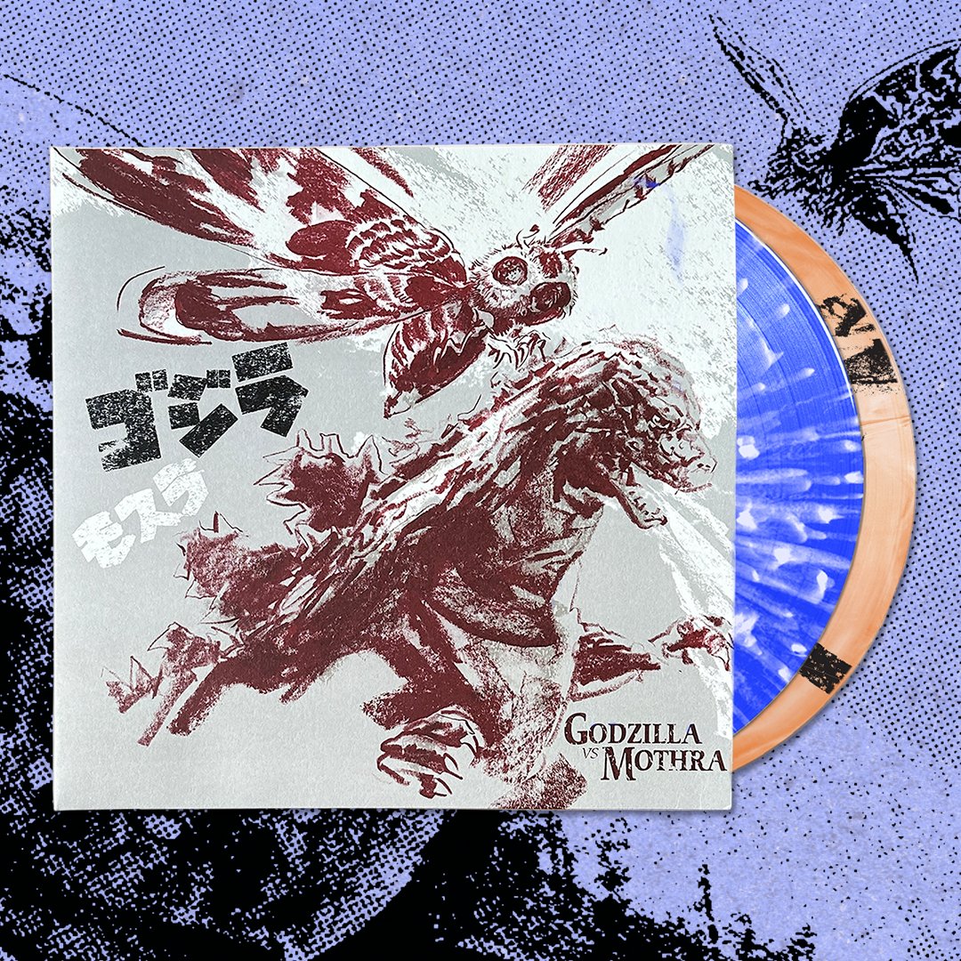 Then, at 12PM CT, we will be releasing the GODZILLA VS. MOTHRA: THE BATTLE FOR EARTH 2XLP, featuring art by @GregRuth and an absolutely killer score by Akira Ifukube, pressed on a 140 Gram 'Battra Beam vs. Mothra Silk' vinyl. 🦋 See more here: mondoshop.com/blogs/news/god…