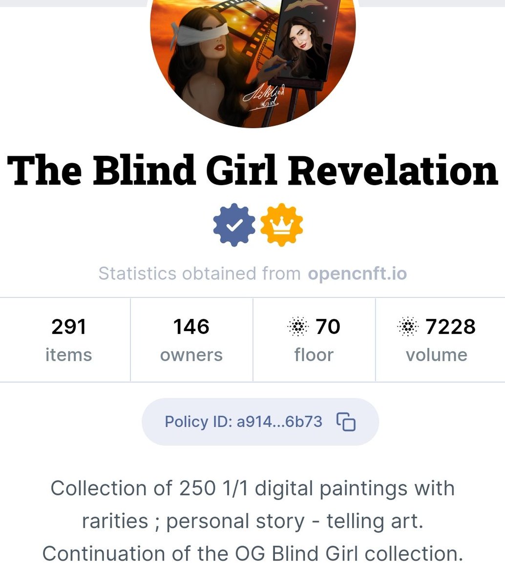 The Blind Girl | REVELATION 3D coming soon ♥️ tweet media