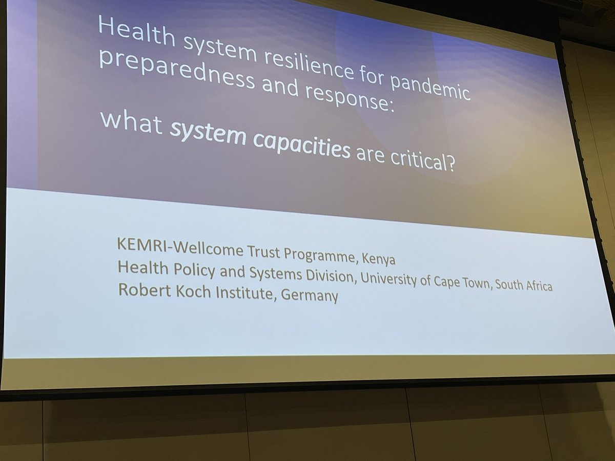 #HSR2022 COVID 19 brought to attention the importance of health systems resilience.What system capacities need to be strengthened in preparation of future shock and stress?